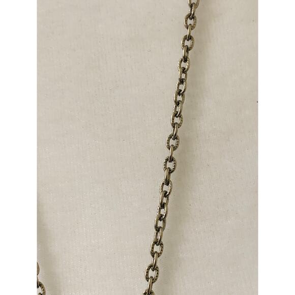 Vintage Turquoise Native American Style Medallion Pendant Necklace, 24" Long - Picture 4 of 10